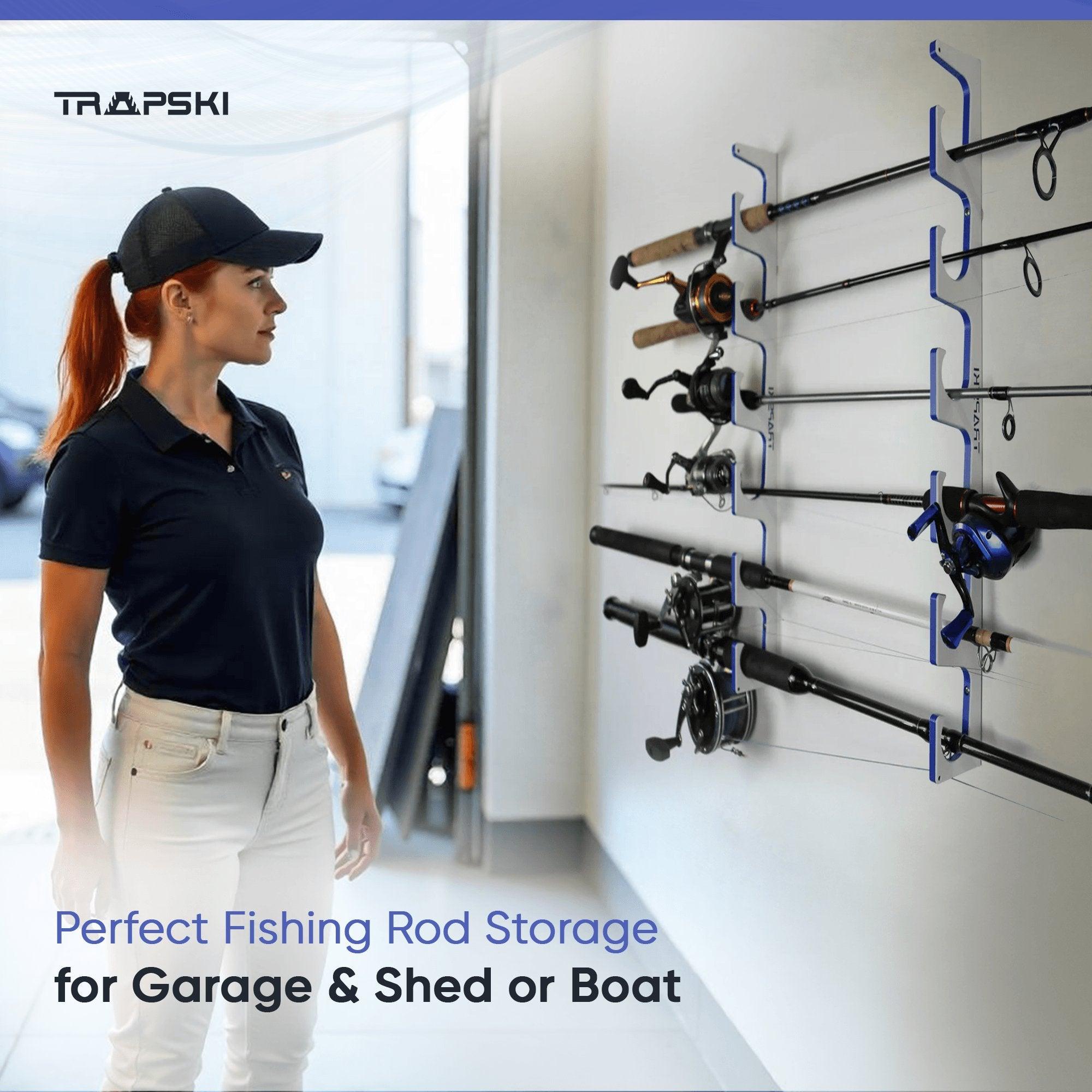 best fishing rod holders and storage racks Aluminum Holder Rack mounted rack Fishing Rod Storage Racks, 100