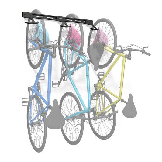 Wall Mounted Bike Rack for 3 Bikes - TRAPSKI, LLC