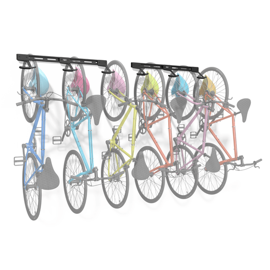 Wall Mounted Bike Rack for 6 Bikes - TRAPSKI, LLC
