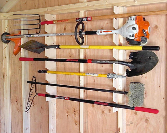 Best Garden Yard Tool Organizer - Shed Organization, Garden Tool Storage, Yard Tool Storage Rack - TRAPSKI, LLC