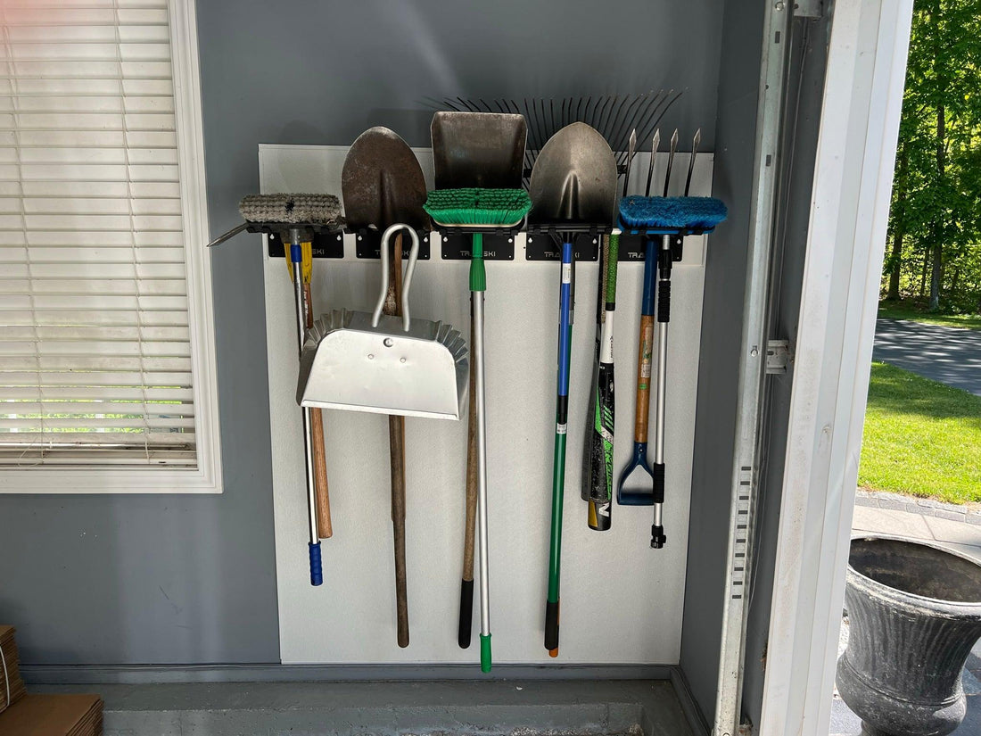 Fall Garage & Shed Cleaning – Using the TRAPAWAY Wall Rack to Streamline the Process