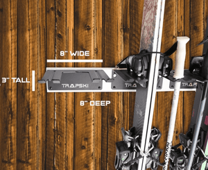 Summer Ski Storage Made Effortless with TRAPSKI's TRAPAWAY Wall Rack - TRAPSKI, LLC