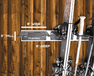Summer Ski Storage Made Effortless with TRAPSKI's TRAPAWAY Wall Rack - TRAPSKI