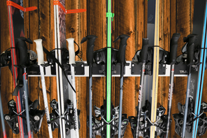 ski rack, storage solution, ski season, TRAPSKI ski racks, TRAPSKI ski storage, ski organization rack