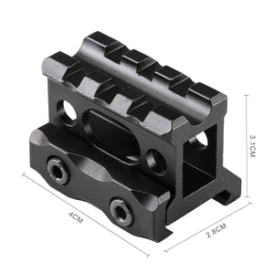 1*20mm Tactical Red Dot Sight with Riser, 4 MOA