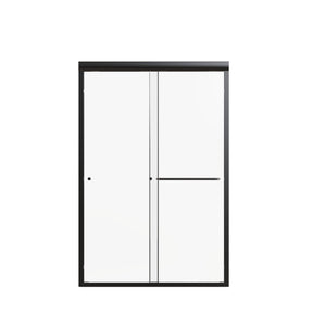 Semi Frameless Double Sliding Shower Door with Tempered Glass