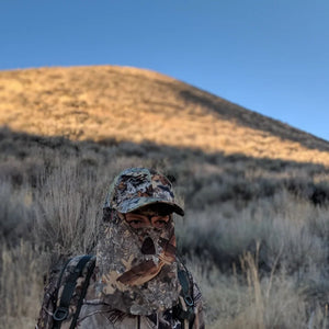 2-in-1 FRONT Face Mask and Camo Hat (Fitted and OSFM)