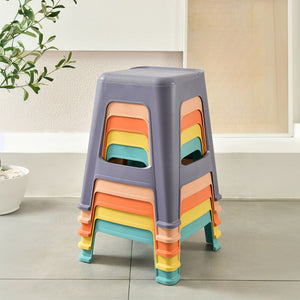 10 Pack Stackable Classroom Stools, 18.8" Height