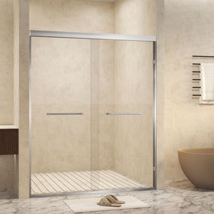 Double Sliding Shower Door With Explosion Proof Film