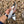 Damascus Knuckle Bowie Knife Resin Handle Leather Sheath