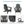 Adirondack Chairs Set of 2 - Plastic HDPE with Cup Holder