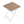 Modern Folding Square Table, Water Proof And Wear Resistant - Apricot / White