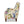 Paradise Upholstered Arm Chair, Off-White/Floral Printed On Cotton