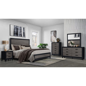 Soluto - Nightstand - Gray / Black
