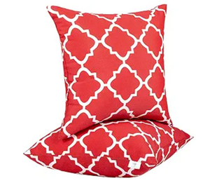 2 Pack Outdoor Pillow Covers (18x18 Inch)