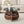 Creative Cross-Structure Round Coffee Table with Glass Top