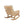 Contemporary Minimalist Wicker Rocking Chair With Soft Cushions And Durable Wooden Frame