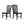 Dining Side Chairs (Set of 2) - Black / Oak
