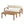 2-Pieces Outdoor Sofa Set with Cushions Teak Acacia Wood