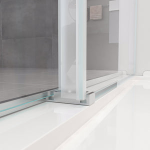 Double Sliding Frameless Soft-Close Shower Door