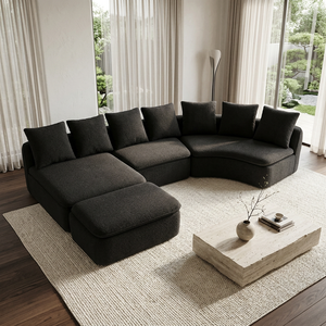 133'' Modular U-Shaped Sectional Compression Sofa