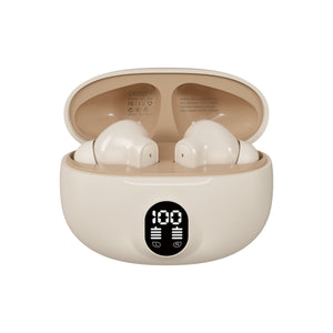 KP-205 In-Stock Digital Display Bluetooth Earbuds High Quality Audio In-Ear Design Low-Latency Gaming Ultra Long Battery Life Factory Direct