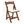 Solid Wood Upholstered Folding Chair Set, Dining Room (Set of 4)