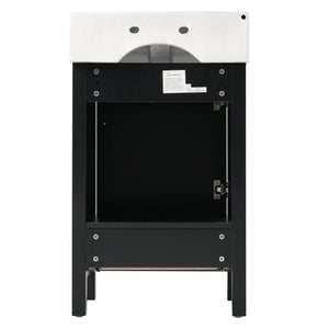 Bathroom Vanity With Sink, Frame And Drawer