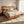 King Size Wood Platform Bed Frame with Classic Panel Headboard