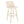 Toriano - Contemporary Fixed Height Barstool With Swivel And Round Footrest (Set of 2)