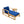 U_STYLE Acacia Wood Outdoor Lounge Set - Chair and Ottoman