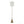 Cone 64' Contemporary Metal Floor Lamp in Gold with White Linen Shade