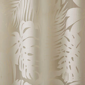 Palm Leaf Burnout Window Sheer Natural 50x84 Inches
