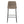 Bar Height Office Chair with Curved Backrest and Leather-Look Upholstery