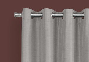 2 Pieces Set Room Darkening Curtain Panels with Grommet - Contemporary Style