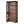 6 Tier Brown Mid Century Bookcase With X Design For Living Room - Brown