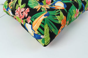 Outdoor Chair Cushions Set of 2, 19 x 19 x 4 Inch Tufted Seat Cushions