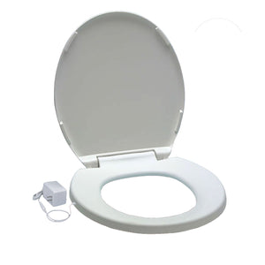 UltraTouch 01811 12 Watt 12 Volt UL Listed Round Bowl White Heated Toilet Seat - TRAPSKI