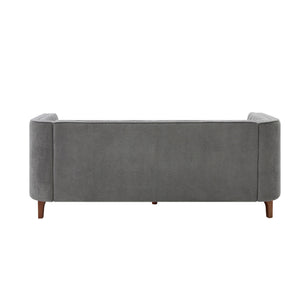 Modern 3 Seater Sofa Upholstered Couch with Curved Armrests