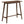 Rectangular Bar Table With Tapered Legs - Walnut