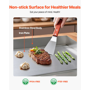 Commercial Electric Griddle, 21 x 11.8 Inch, 1750W