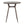 Clara - Industrial Round Dinette Table - Antique