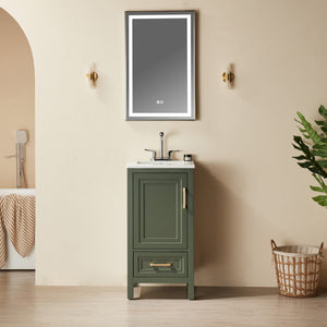 Fully Assembled 18'' Freestanding Single Bathroom Vanity