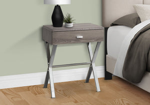 Accent Side X Table With Storage Drawer
