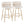 Cinch - Glam / Art Deco Fixed Height Counter Stool With Swivel With Round Footrest (Set of 2)