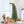 5 Ft Prelit Bent Top Christmas Tree with 300 LEDs and Metal Stand