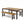 3-Piece Outdoor Acacia Wood Dining Set, 71