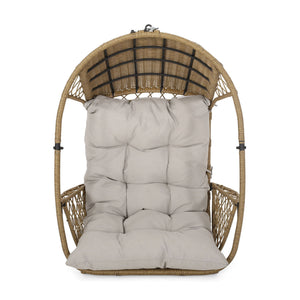 Malia Wicker Hanging Chair With Cushion