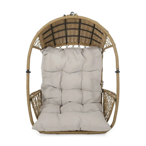 Malia Wicker Hanging Chair With Cushion