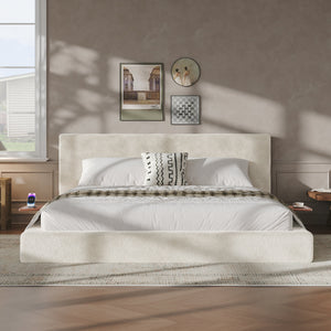 AirFrame King Bed Frame with Adjustable Sliding Side Table